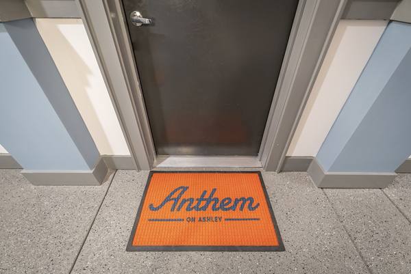 door mat at Anthem on Ashley Apartments     