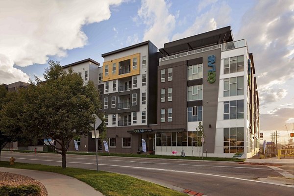 building at CoLab Apartments
