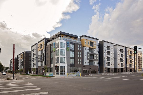 building at CoLab Apartments