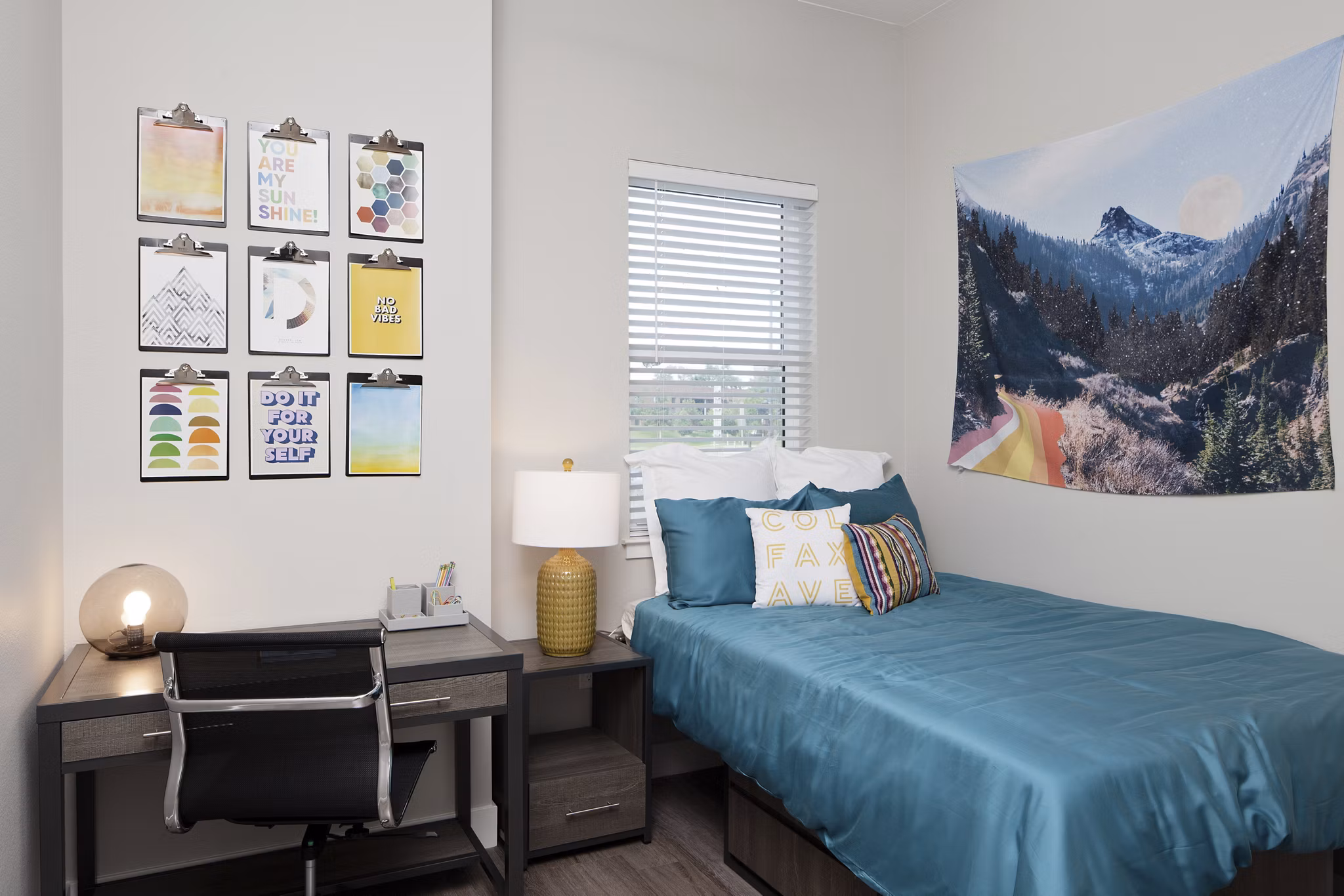 bedroom at CoLab Apartments