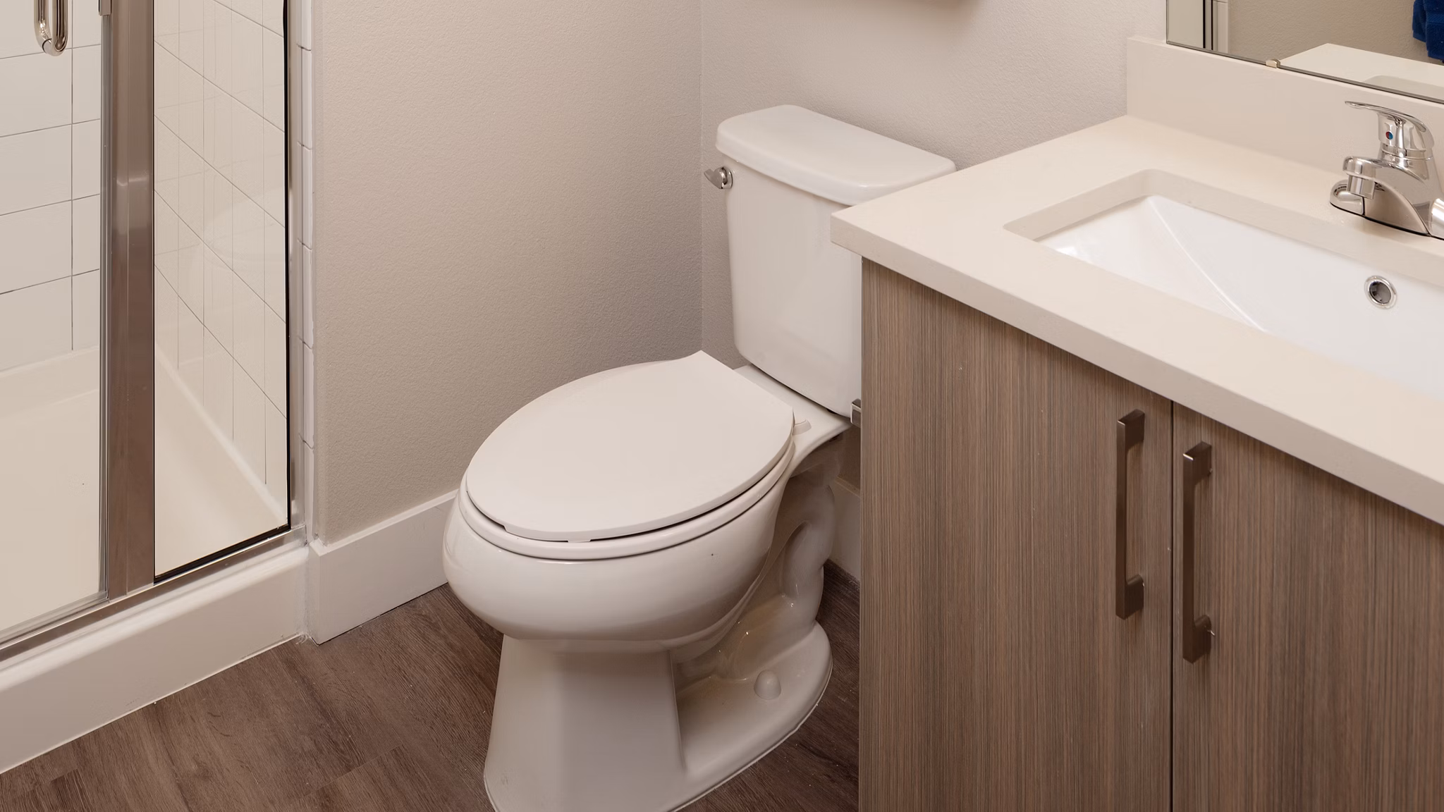 bathroom at CoLab Apartments