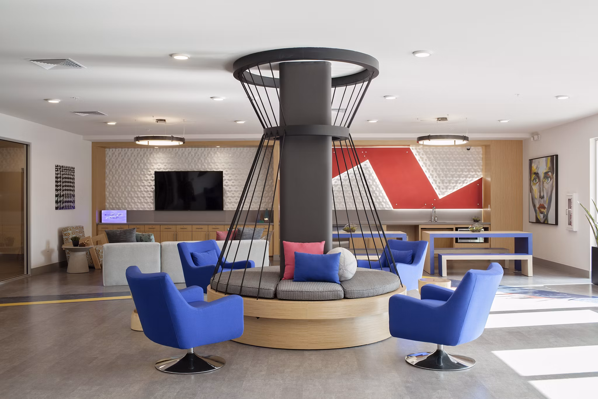 clubhouse at CoLab Apartments