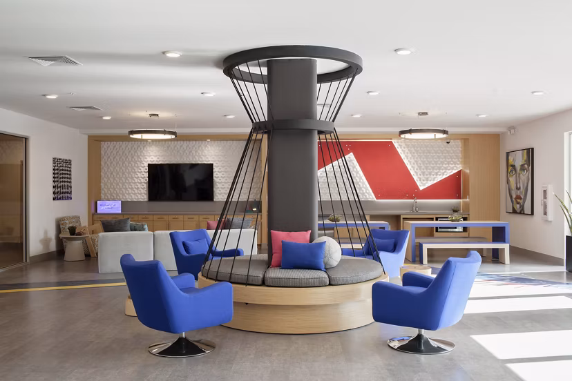 clubhouse at CoLab Apartments