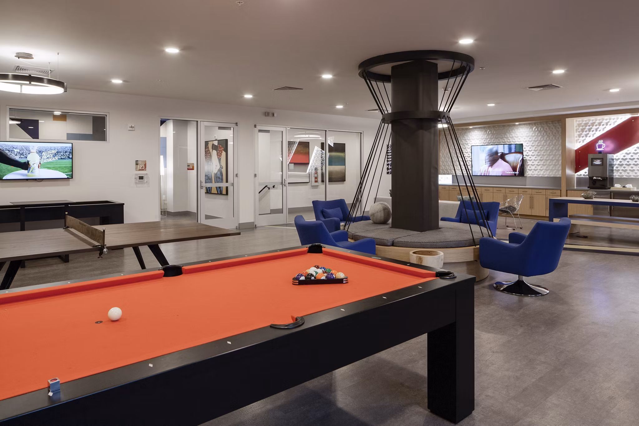 clubhouse at CoLab Apartments