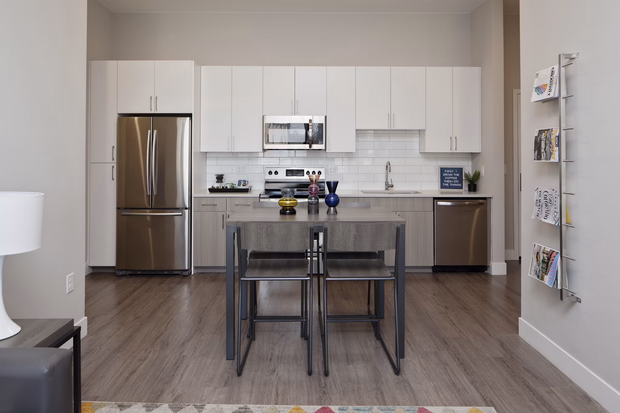 kitchen at CoLab Apartments