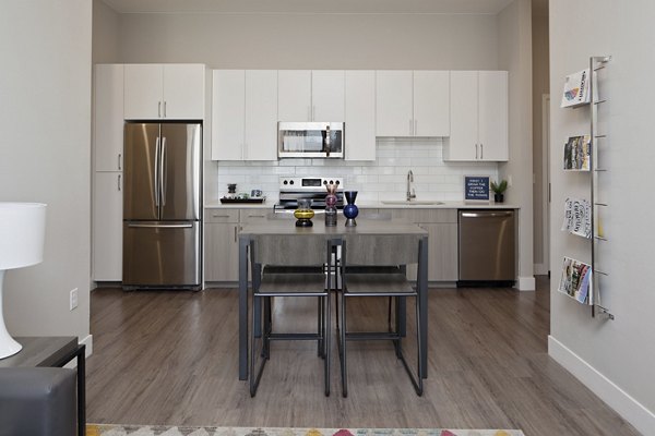 kitchen at CoLab Apartments