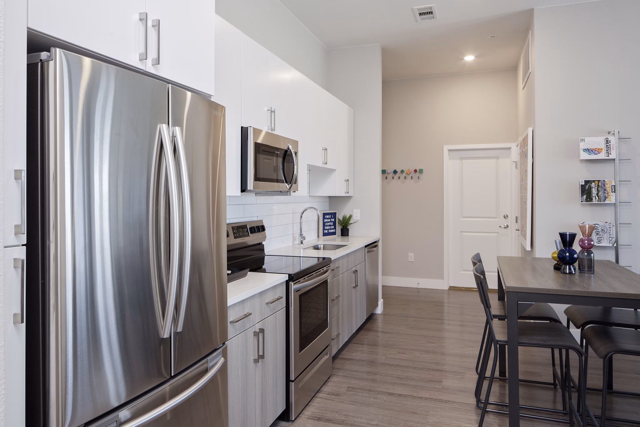kitchen at CoLab Apartments
