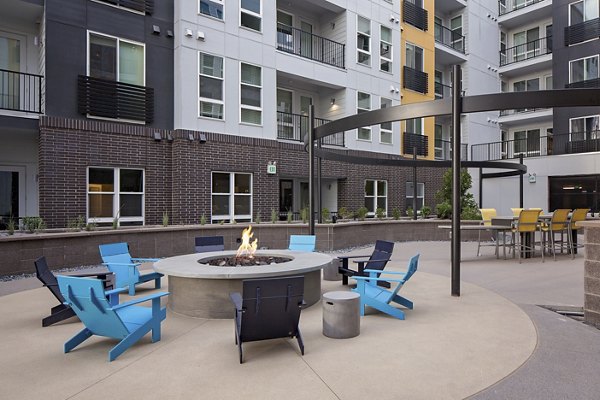 fire pit at CoLab Apartments