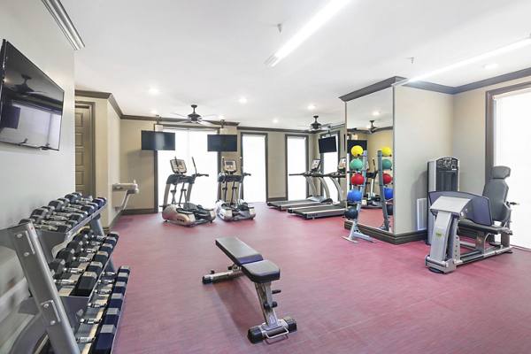 fitness center at Vinings of Hurstbourne Apartments