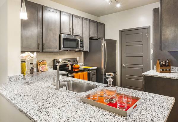 kitchen at Vinings of Hurstbourne Apartments                                 
