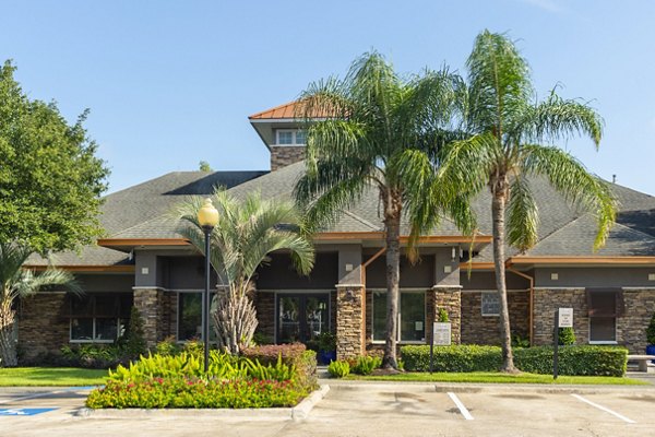 Clubhouse featuring modern decor and seating areas at Mandalay at Shadow Lake Apartments, a Greystar luxury property