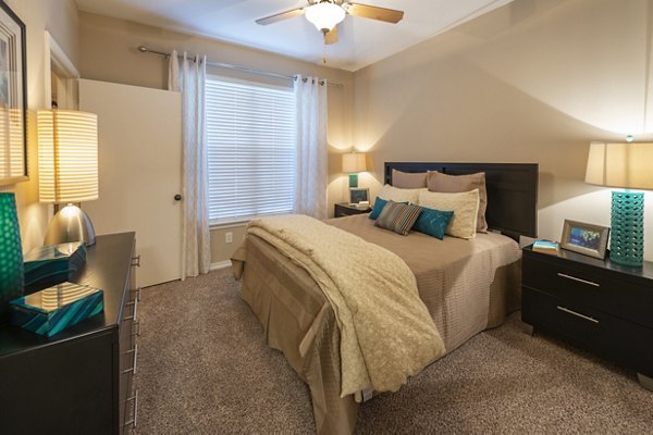 Spacious bedroom with modern decor at Mandalay at Shadow Lake Apartments