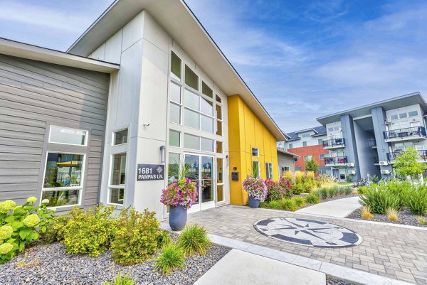 Clubhouse with leasing office at The Northern Apartments in Coeur d'Alene Place