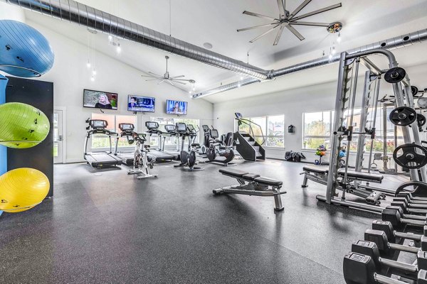 State-of-the-art fitness center at The Northern at Coeur d'Alene Place Apartments
