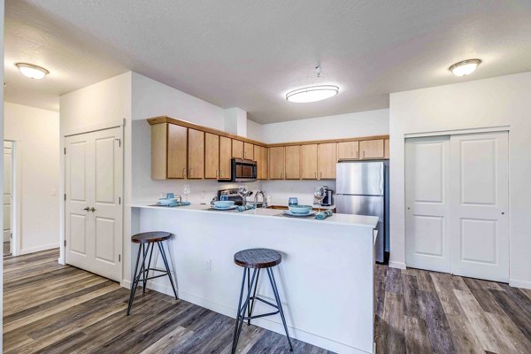 kitchen at The Northern at Coeur d'Alene Place Apartments