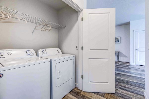 laundry room at The Northern at Coeur d'Alene Place Apartments