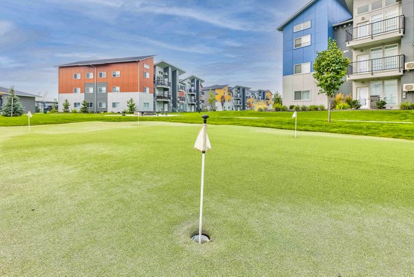 putting green at The Northern at Coeur d'Alene Place Apartments