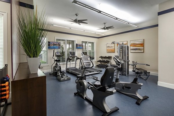 fitness center at Album Monterey Pointe Apartments