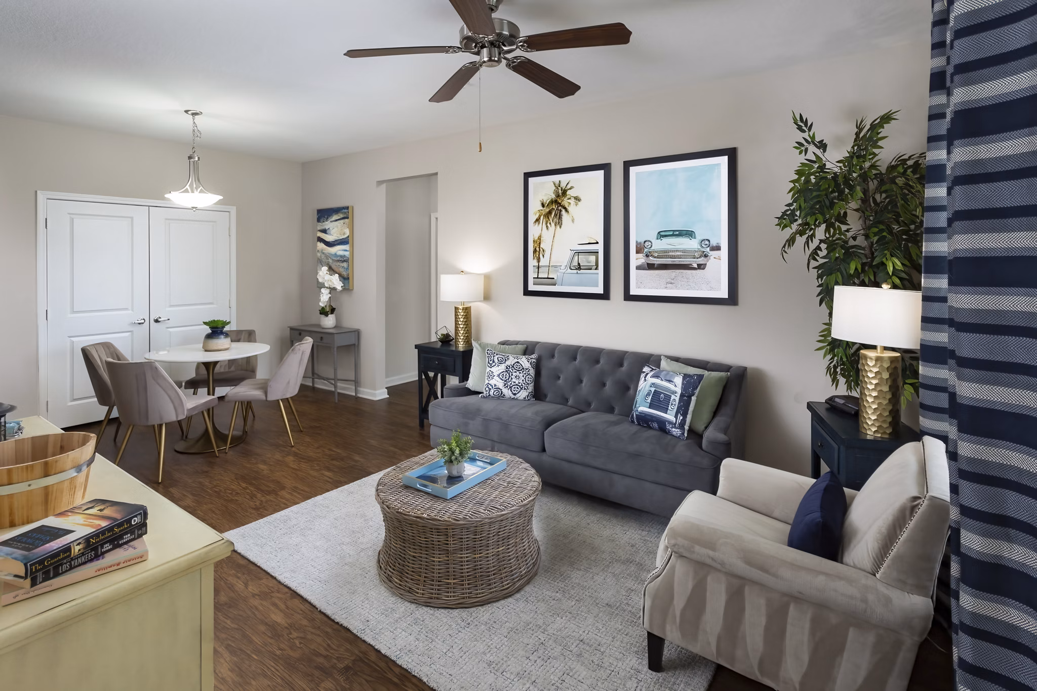 living room at Album Monterey Pointe Apartments