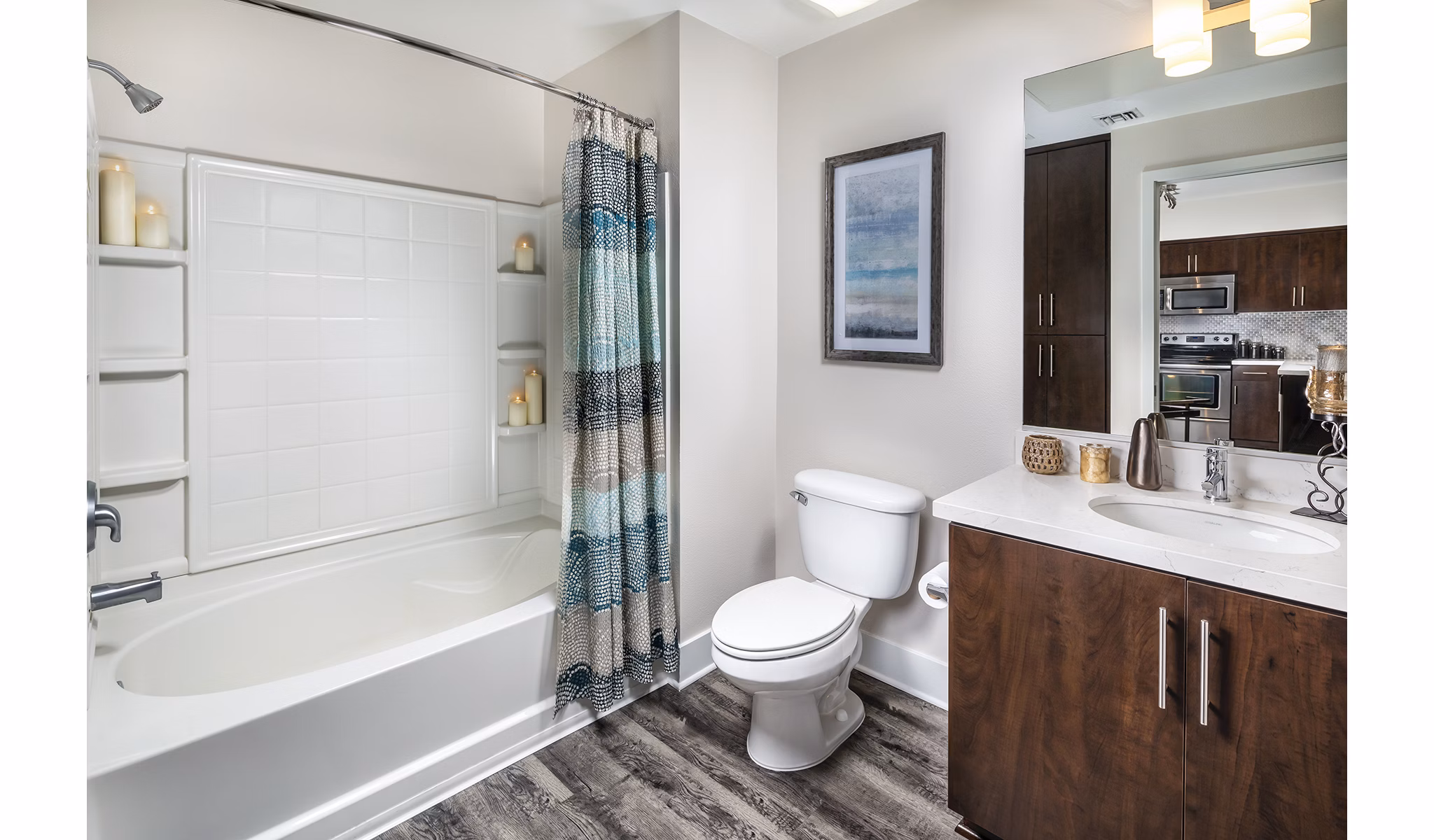 bathroom at Alaya Hollywood Apartments