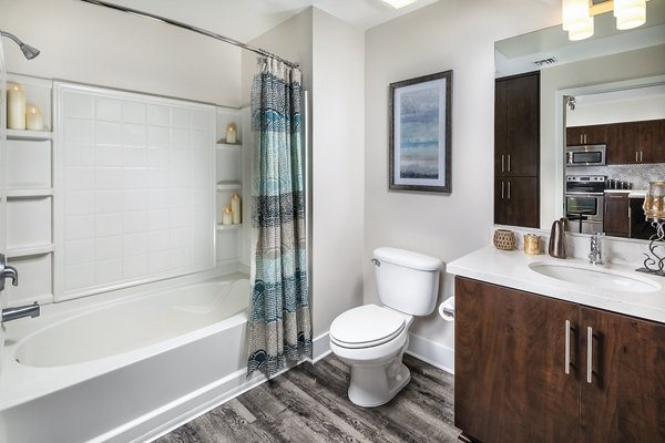 bathroom at Alaya Hollywood Apartments