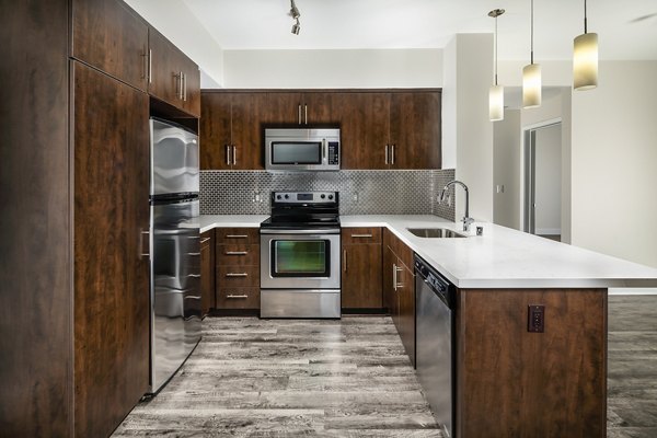 kitchen at Alaya Hollywood Apartments