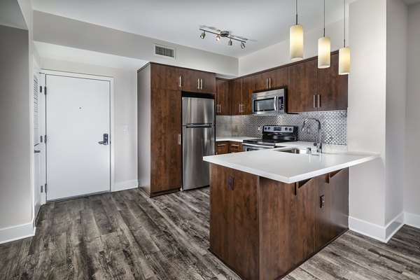 kitchen at Alaya Hollywood Apartments