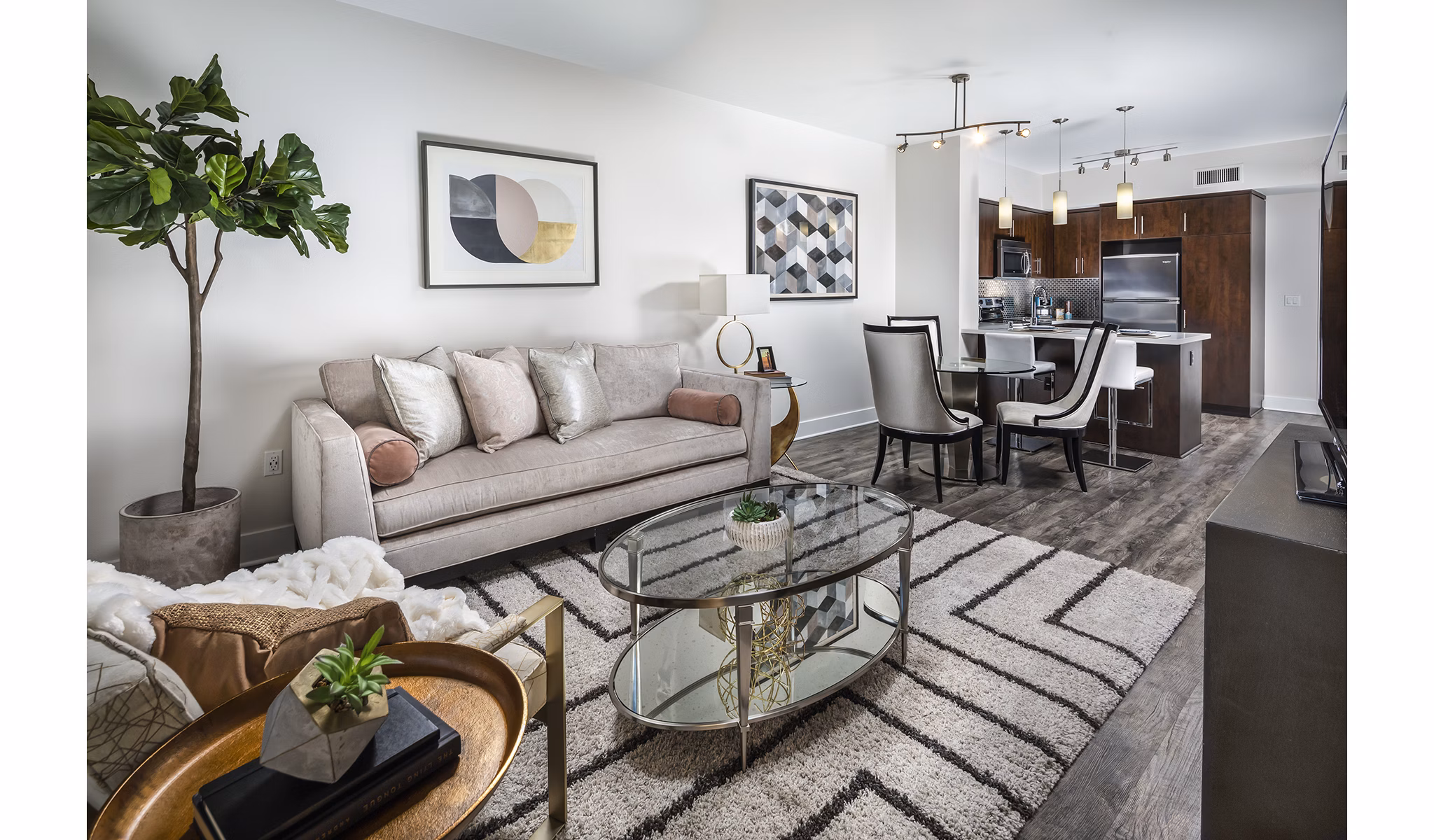 living room at Alaya Hollywood Apartments