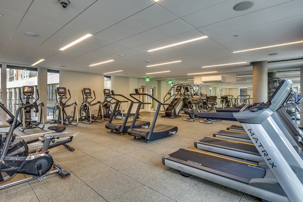 Fitness center with modern equipment at Sitka Apartments for active lifestyles