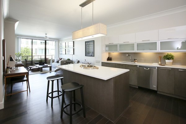 kitchen at Grey House Apartments