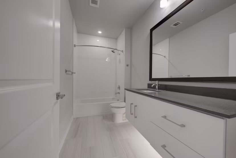 Modern bathroom featuring sleek finishes at Tacara Westpointe Village Apartments