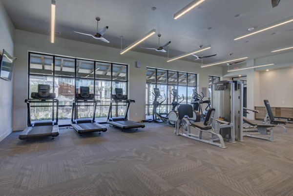 Fitness center with modern equipment at Tacara Westpointe Village Apartments