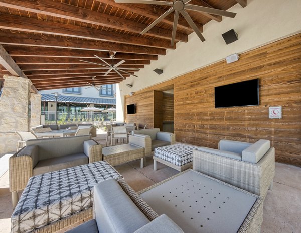 patio at Tacara Westpointe Village Apartments