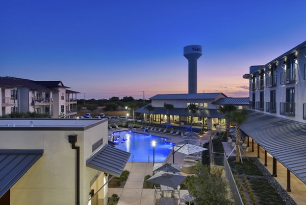 Tacara Westpointe Village Apartments: Luxury view showcasing modern design in lush Texas Hill Country setting