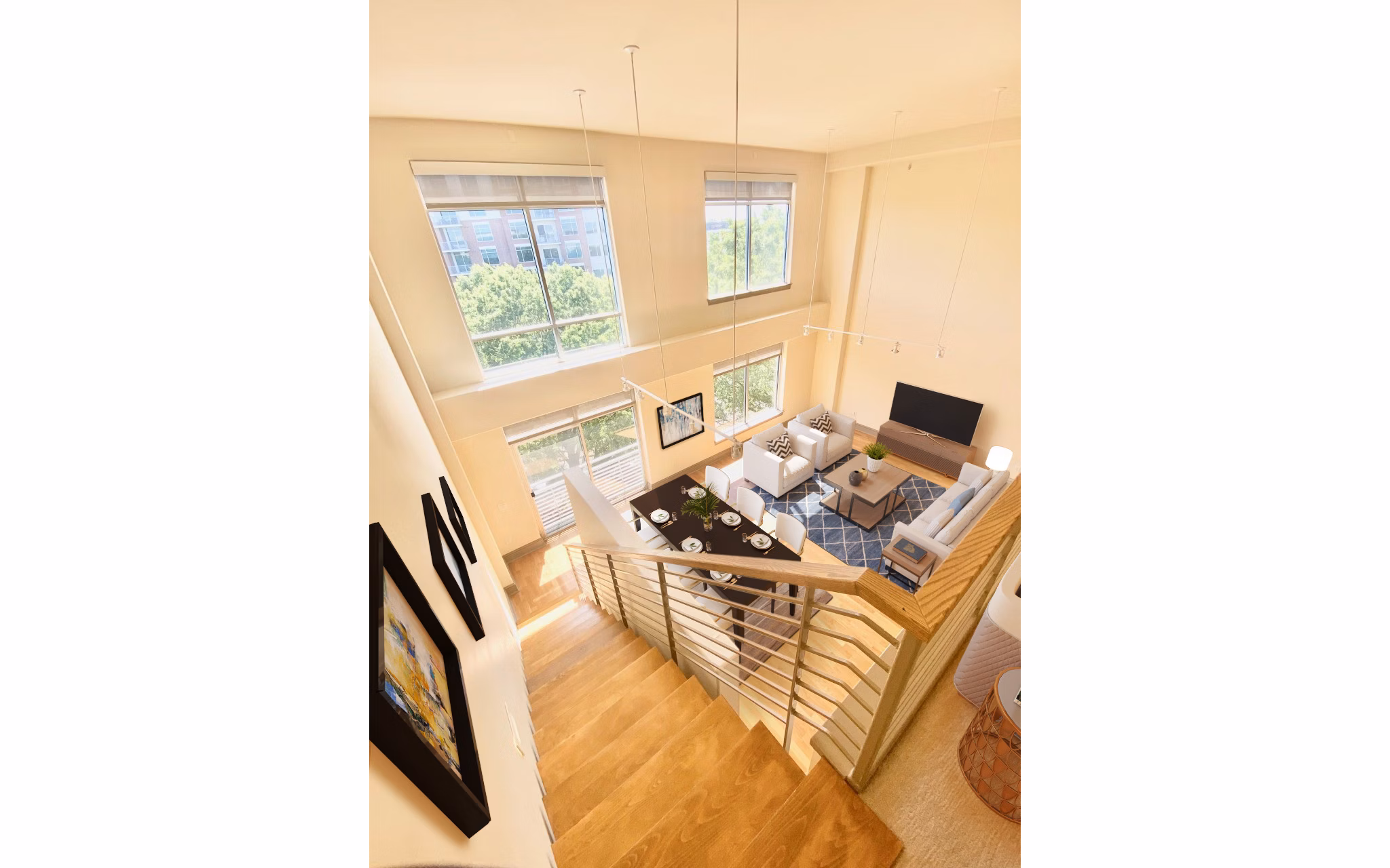 Spacious kitchen with modern appliances in The Residence at SouthPark Apartments