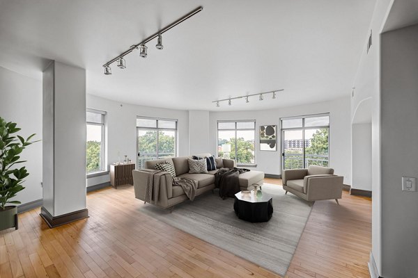 living room at The Residence at SouthPark Apartments