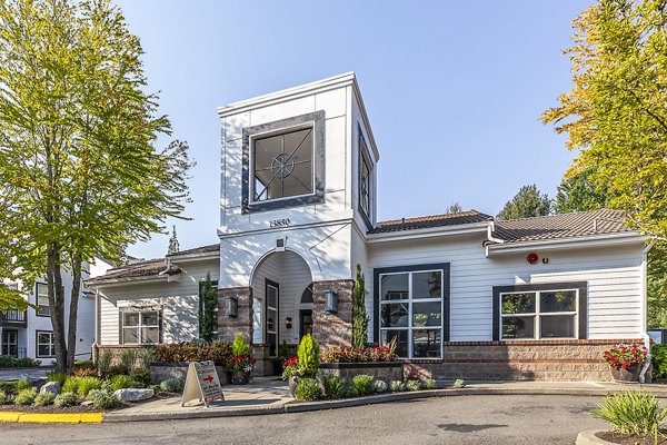 Clubhouse offering modern amenities and cozy seating at Avignon Townhomes Apartments