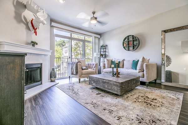 living room at Avignon Townhomes Apartments