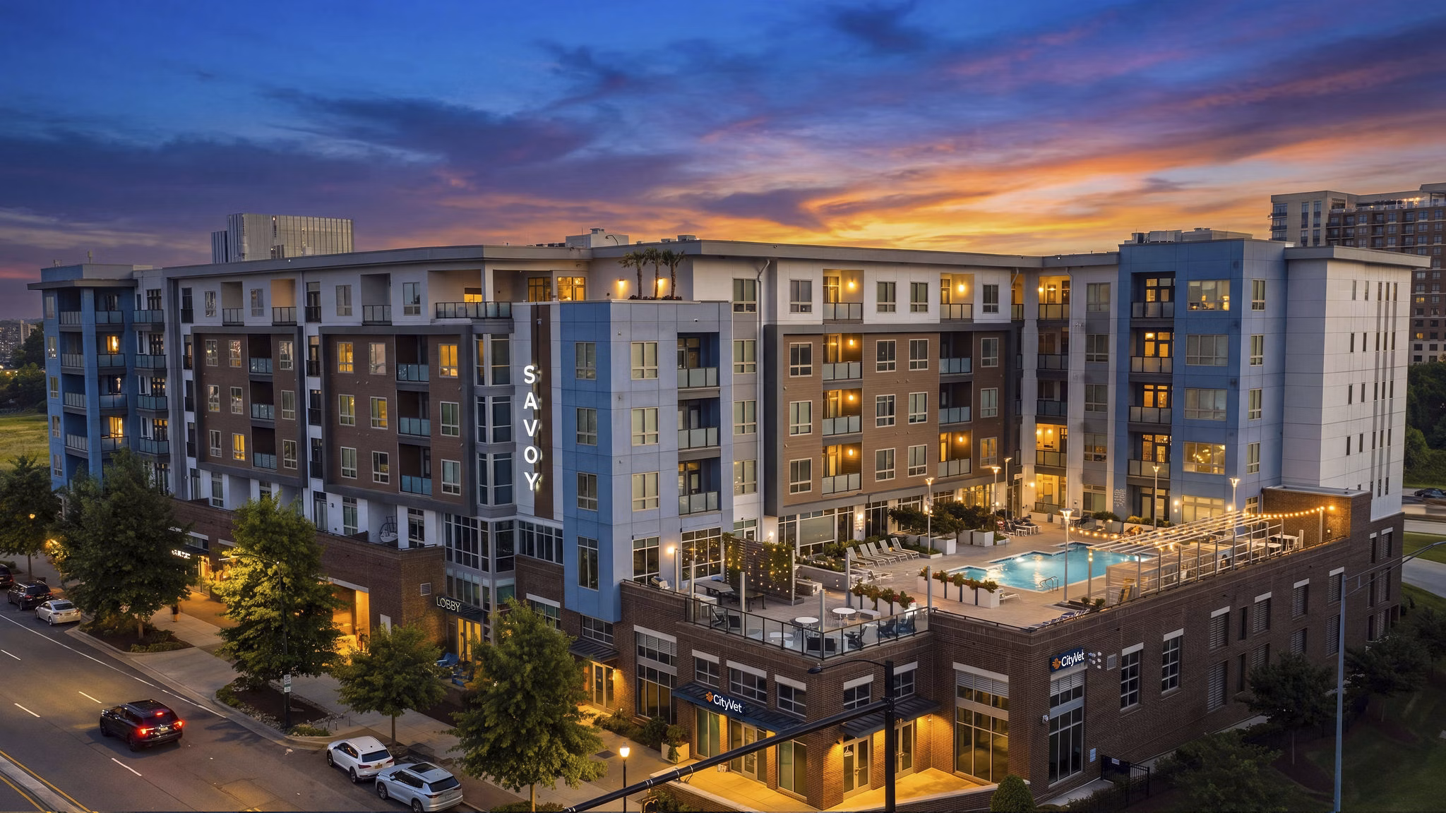 Building/Exterior at Savoy Apartments