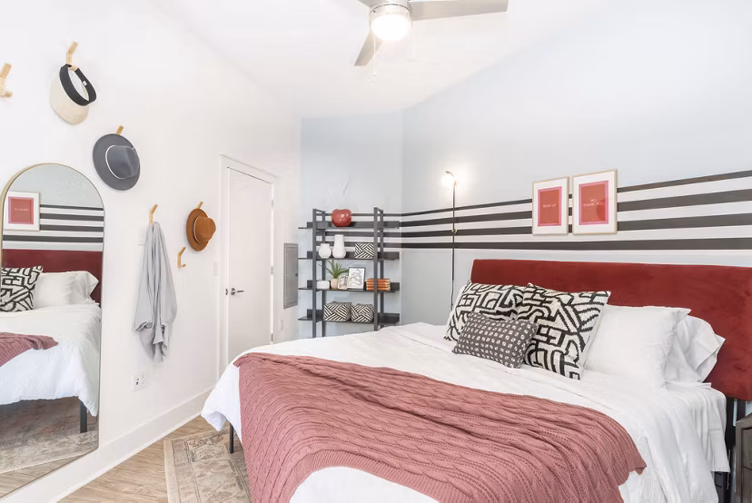 bedroom at Savoy Apartments
