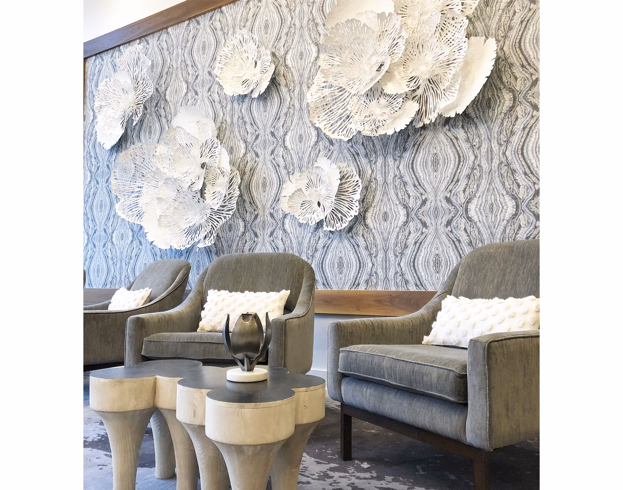 Clubhouse at Savoy Apartments: Modern communal space with lush seating and high-speed Wi-Fi for luxury living