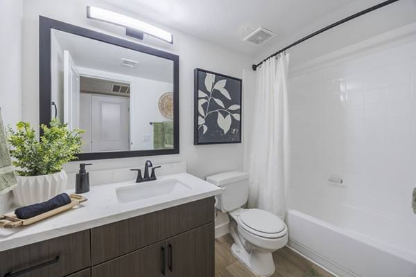 bathroom at 3001 Park Apartments