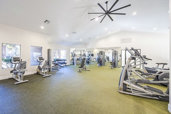 State-of-the-art fitness center with modern equipment at Sage at Green Valley Apartments