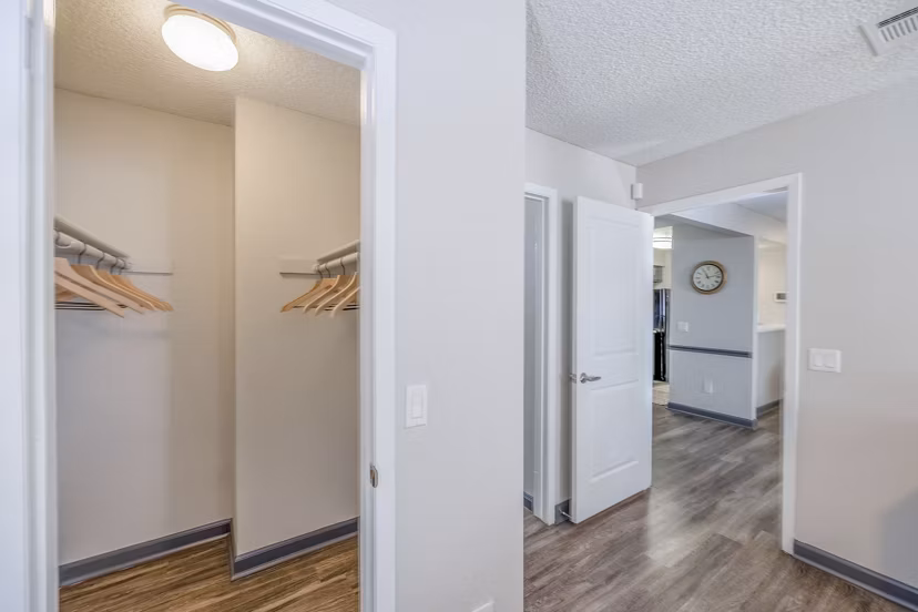 Bedroom featuring contemporary furniture and elegant design at 5400 Vistas Apartments
