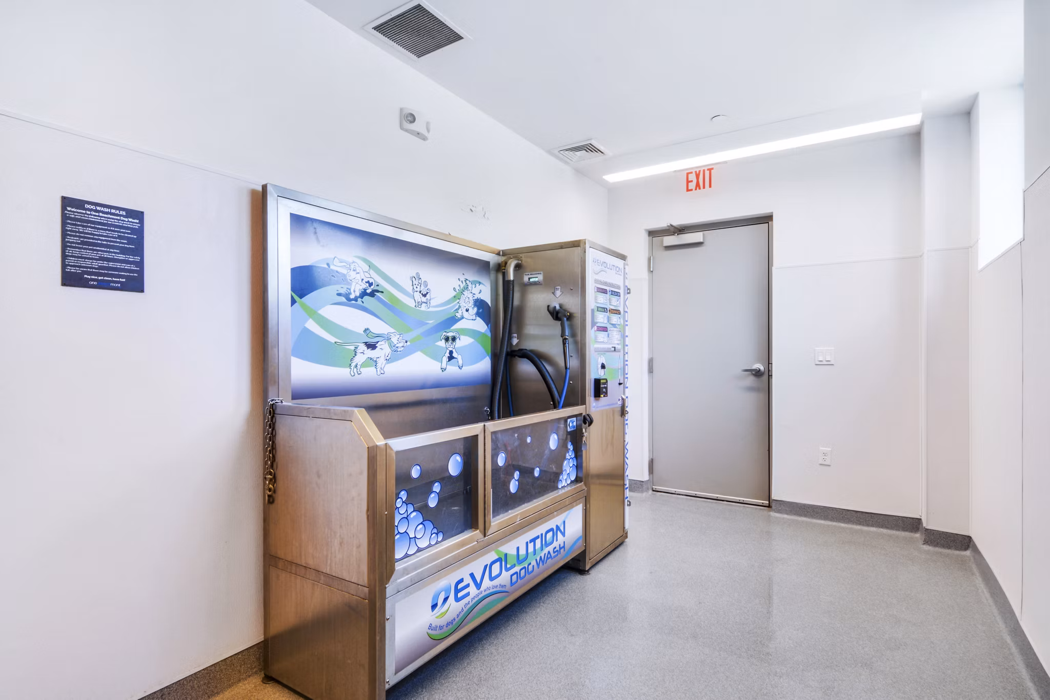 dog wash station at One Beachmont Apartments