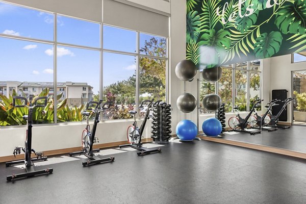 fitness center at Kapolei Lofts Apartments