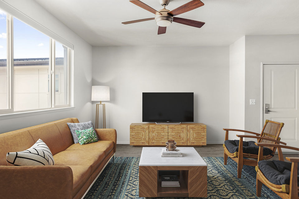 living room at Kapolei Lofts Apartments