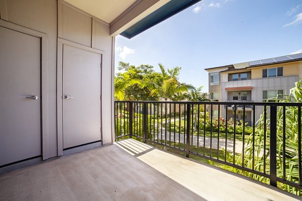 balcony at Kapolei Lofts Apartments