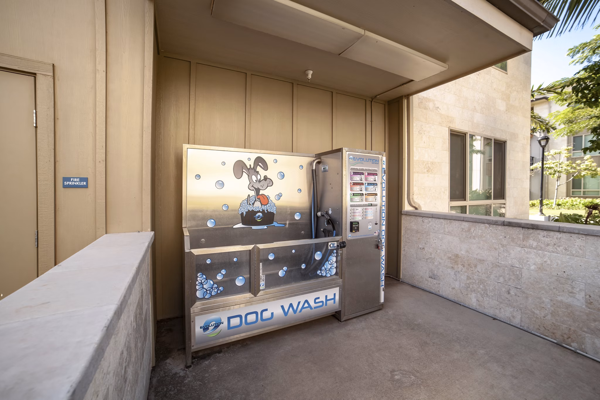 dog wash station at Kapolei Lofts Apartments