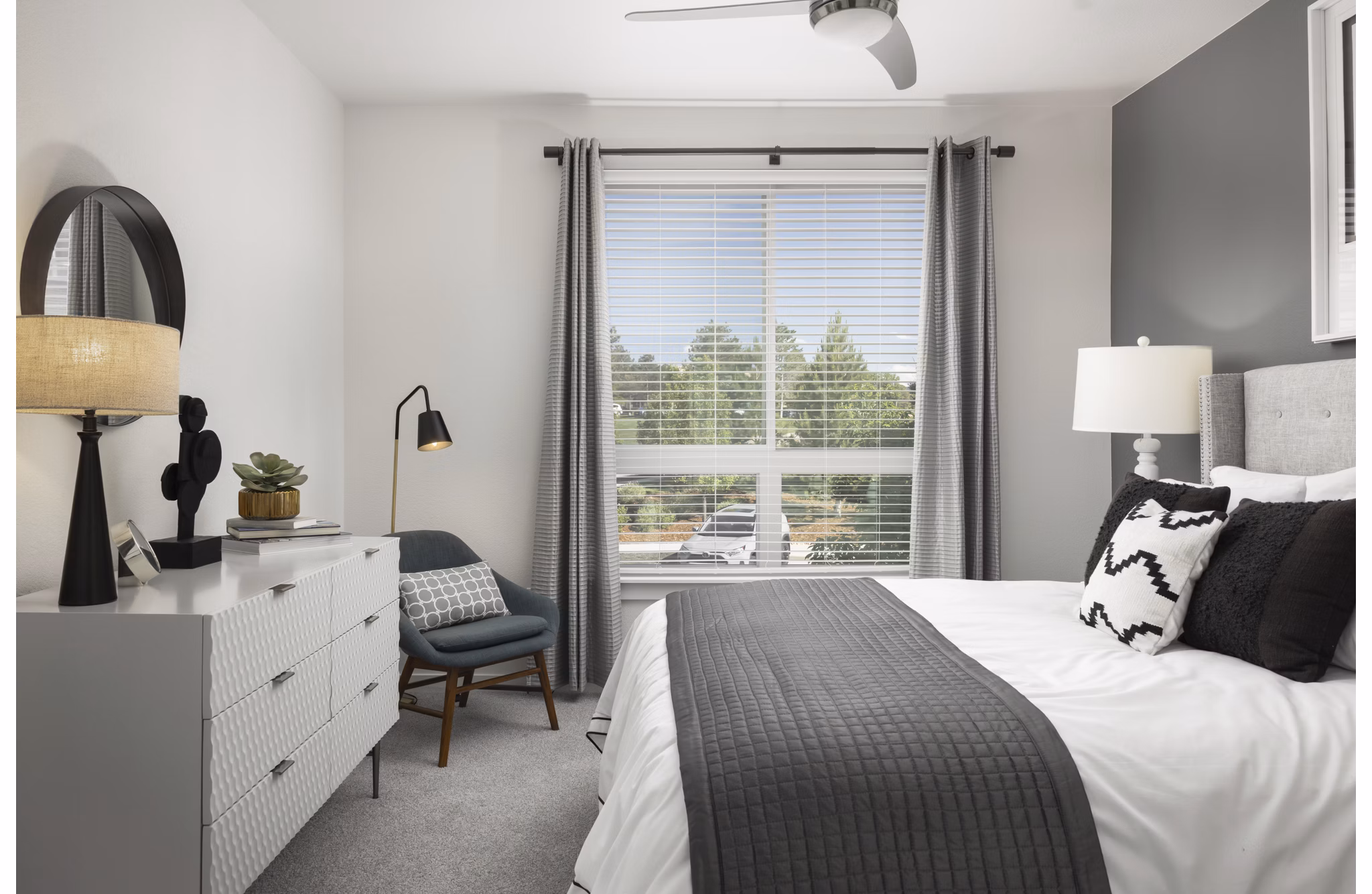 Bedroom at The Palmer Apartments